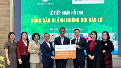 지멘스, 베트남 홍수 및 산사태 구호 지원 3만 유로 기부