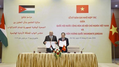베트남과 요르단, 의회 간 유대 강화 및 다각적 협력 확대