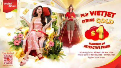 비엣젯, 특별 항공권 1주일 프로모션 시작